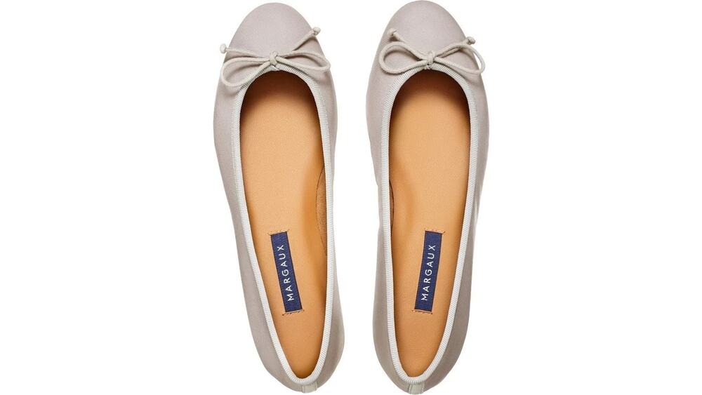 Margaux The Demi Dove Nappa Leather Ballet Flats Womens 7.5 EU 37.5 NIB
